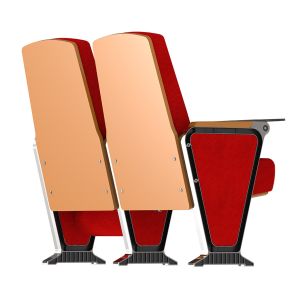 Plywood Surface Conference Theater Cinema Seats With Premium Fabric