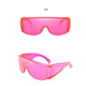 Transparent Lens Oversized Sunglasses UV400 38g Windproof Goggles