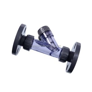 Industry 1 Inch Transparent PVC Y-Strainer with Socket/Thread Connection and