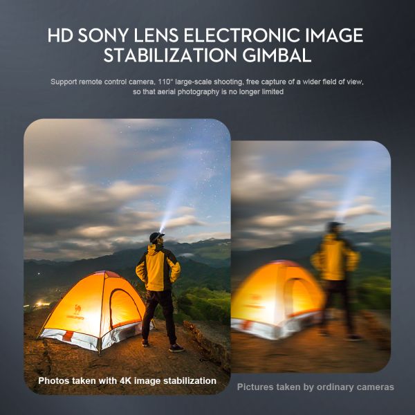 New S6S Brushless Motor Drone 6K HD Dual Camera RC Auto Obstacle Avoidance Professional Foldable Quadcopter