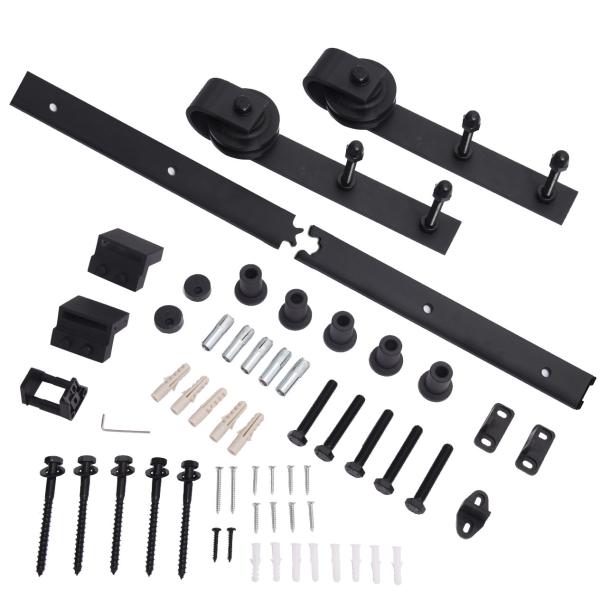 40mm Thickness Barn Door Set Classic Design Without Door