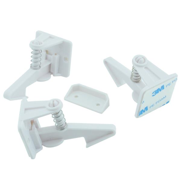 Adhesive ABS Child Proofing Cabinet Locks 3.4*4.2*6.7CM