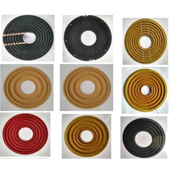 OEM Yellow Nomex Custom Speaker Parts Damper / Spider 205 X 100 X 5 mm