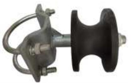 5327g Nylon Cantilever Gate Rollers With Bracket Chain Link Fence Gate Wheels