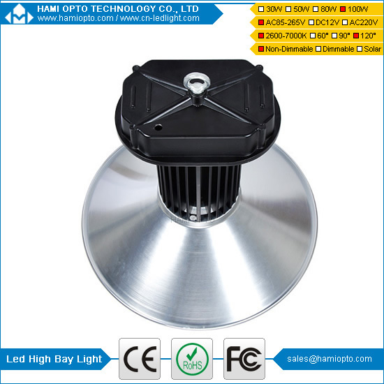 100W LED High Bay Light Bright Lamp Lighting Fixture Factory Industry AC85-265V