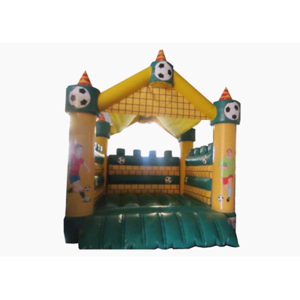 Buy Football Kids Inflatable Bounce House Castle Digital Printing 4 X 4m For Amusement Park at wholesale prices