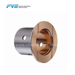 CuSn10Pb10 Track Roller Bimetal Bushing Friction Welded Flange Bimetal Bushing