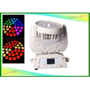 China White Body Zoom Led Wash Moving Head RGBWA , Led Disco Lights With LCD Screen Display on sale