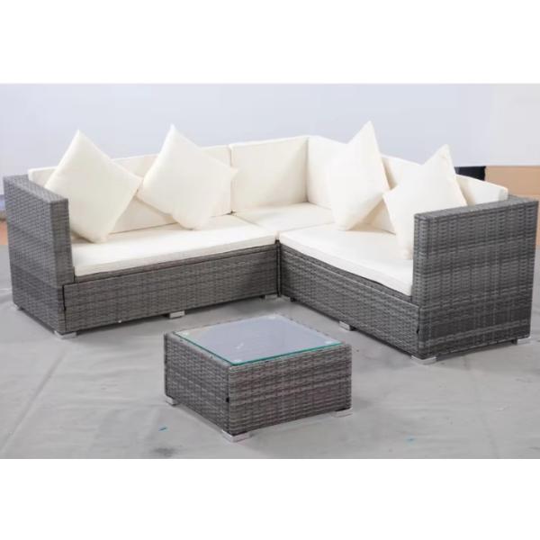 Outdoor Wicker Rattan Sofa Set Rattan Chair Sectional Cushion Lawn Garden Furniture