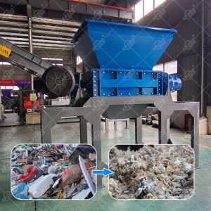Xrido Double Shaft Waste Shredder Machine for Metal Plastic Recycling