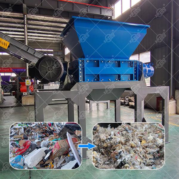 Buy Xrido Double Shaft Waste Shredder Machine for Metal Plastic Recycling at wholesale prices