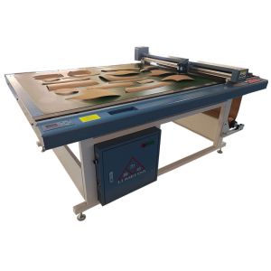 Blue Frame Clothes Fabric Paper Pattern Cutting Machine Inkjet Cutter Plotter