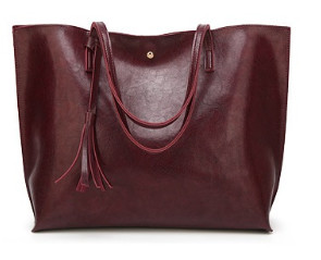 36x33x11 Cm Women Brown PU All Leather Tote Bag