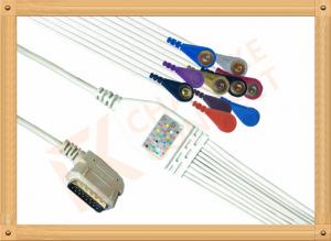 Quality Kenz PC 109 Ecg Accessories Cable One Piece Ecg Cable 10 Leadwires Snap AHA for sale