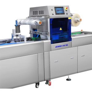 Automatic Continuous Vacuum Skin Airflow Displacement Chain Plastic Tray Sealer