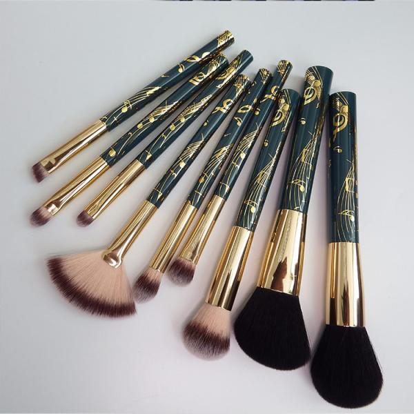 Buy 9PCS Luxury Makeup Brush Kit Plastic Handle Face Foundation at wholesale prices