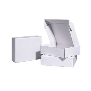 Customizable White Rigid Electronics Shipping Packaging Box Art Paper With