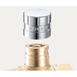 1423 Female x Female Magnetic Double Lockable Brass Ball Valve DN20 DN25 DN32