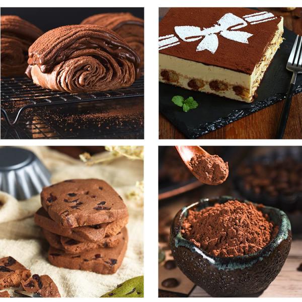 Food Grade Organic Alkalized Cocoa Ingredients Powder 25kg For Chocolate Industry