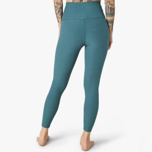Curve Flattering High Waisted Workout Leggings Tights Overlapping