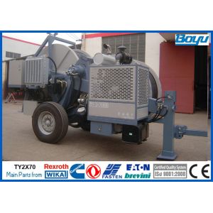 Conductor Tension Stringing Equipment TY2x70 77kw(103hp) 14Tons Hydraulic