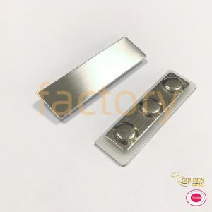 Gold Plated Name Tag Badge Clothing Custom Made With Safety Pin