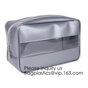 Wholesale price environmental PVC pouch Dotted Transparent Cosmetic Storage