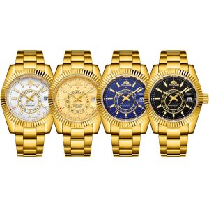 Tourbillon Men 30m Waterproof Quartz Watch Astronomia Celestial Series