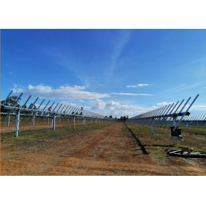 Galvanized Steel Solar Sun Tracker Solar Panel Single Independent Axis Solar