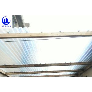 Lightweight Transparent Corrugated Greenhouse Panels Weather Resistance