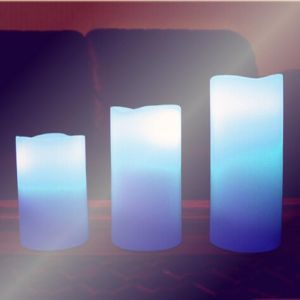 LED Discoloration Electronic Candles