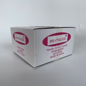 Electric Cable Wire Protection Plastic Coated Metal Hose with Flanged Connection