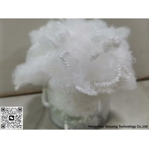 1 White Polyester Staple Fiber With Crimp For Business