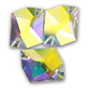 China Weird-shaped Flatback Hand-stitched Double-hole Crystal Rhinestones on sale