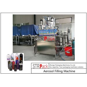 20 - 450ml Semi Automatic Gas Aerosol Filling Machine For Spray Paint Manual