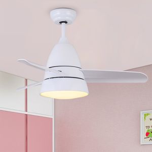 220V Ceiling Fans Lights with remote control Nordic modern children's 36 Inch