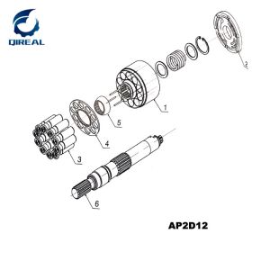 Excavator Spare Part Ap2d12 Ap2d14 Hydraulic Pump Parts
