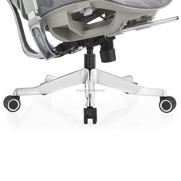 Guangdong Office Furniture Full Mesh Ergonomic Chair with Adjustable Height and Footrest