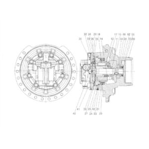 Plate 3094376 Travel Oil Motor For Hitachi ZX330-3