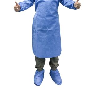 Sterile Disposable Surgical Gown With Rib Cuff