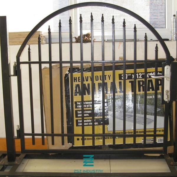 Buy Wrought Iron Garden Fence Panels , Galvanizing Wrought Iron Fence Gate at wholesale prices