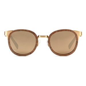 Retro Round Stone Metal Rimless Sunglasses 51-18-145