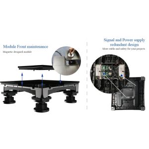 Curved Locks Indoor Rental LED Display Screen With 1920-3840HZ Refresh Rate