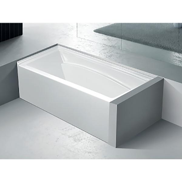 Buy Acrylic White Skirt Bathtub Without Drainer High Gloss JND-EC1584 at wholesale prices