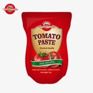 Quality Tomato Paste Factory Manufactures 113g Stand-Up Sachets Adhering To ISO HACCP BRC And FDA Production Standards for sale
