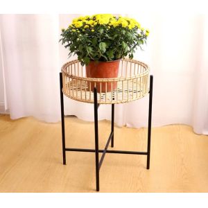 Best Home Decor Popular Rattan Plant Stand, Planter Holder Wholesale Natural