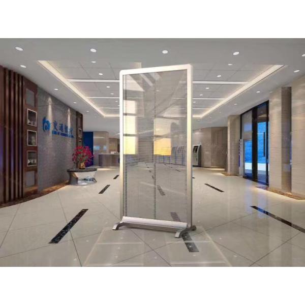 indoor color led video wall glass window hd transparent led screen display advertising players f digital signage or business