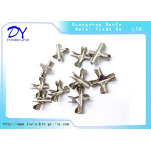 China 2.0mm Cross Clip For 316 304 Invisible Safety Grille Tensile Strength Wire on sale