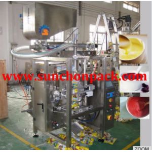 Vertical Automatic Small Sauce Packing Machine / Liquid Automatic Packaging