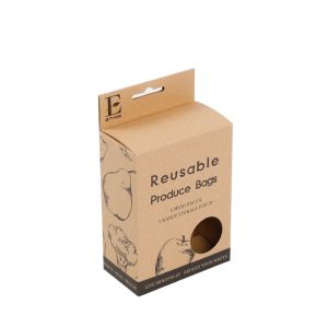 China Brown Hang Tag Kraft Eco Friendly Packaging Box With Round Window on sale